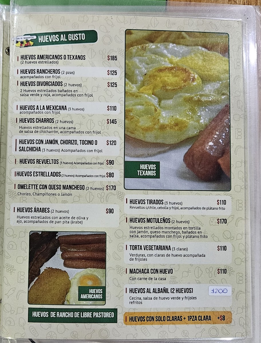 Jugos El Manantial de Cardel Menu - Image 3