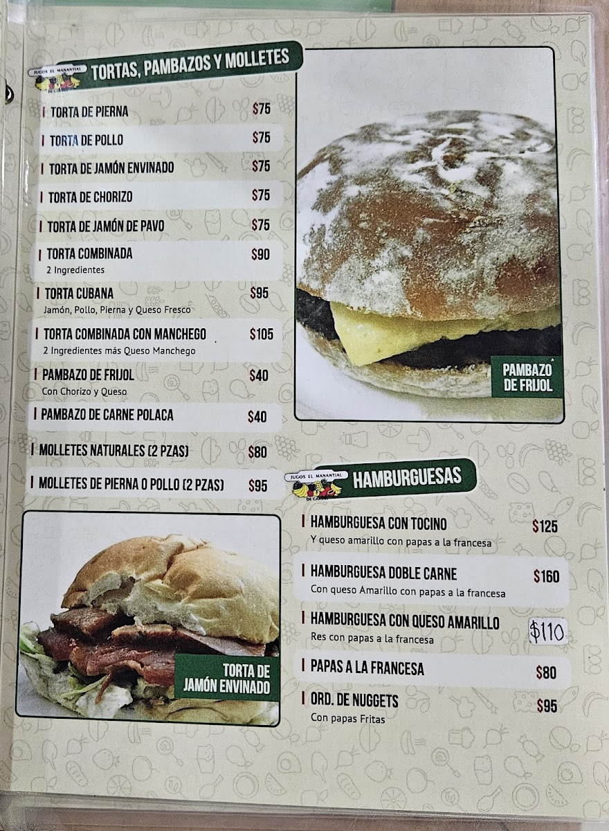 Jugos El Manantial de Cardel Menu - Image 4